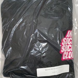 Assc block me black anti social social club hoodie